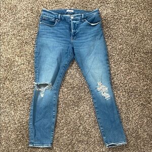 Good American Blue Distressed Women's Jeans